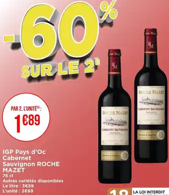 Roche mazet igp pays d’oc cabernet sauvignon