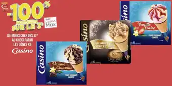 Casino bon plan au choix parmi les cônes x6 de la marque casino