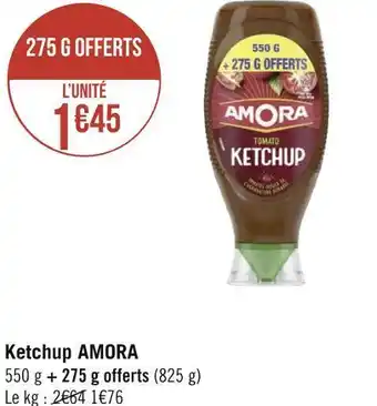 Géant Casino Amora ketchup offre