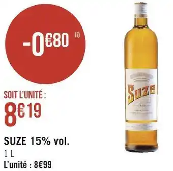 Géant Casino Suze suze 15% vol. offre
