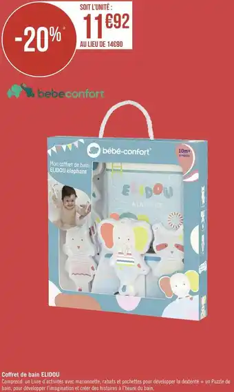 Géant Casino Bébéconfort coffret de bain elidou offre