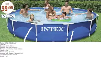 Intex piscine metal frame ronde