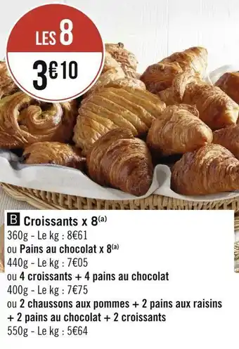 Géant Casino Croissants x 8 offre
