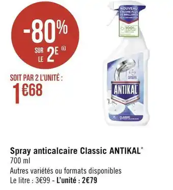 Géant Casino Antikal spray anticalcaire classic* offre