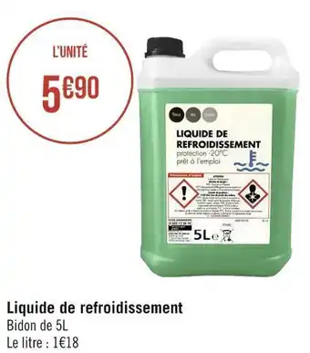 Géant Casino Liquide de refroidissement offre