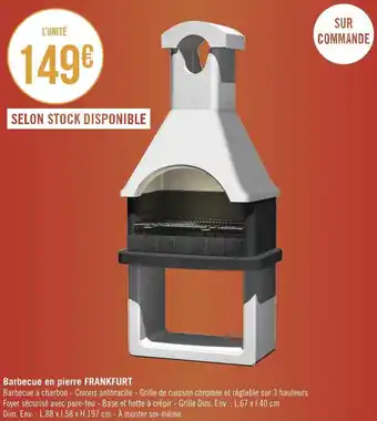 Géant Casino Frankfurt barbecue en pierre offre