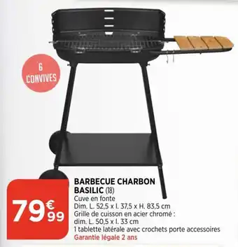 Bi1 Barbecue charbon basilic offre