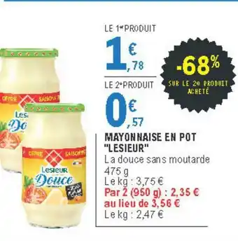 E.Leclerc Mayonnaise En Pot offre