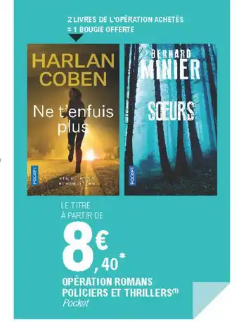 E.Leclerc Opération Romans Policiers Et Thrillers Pocket offre
