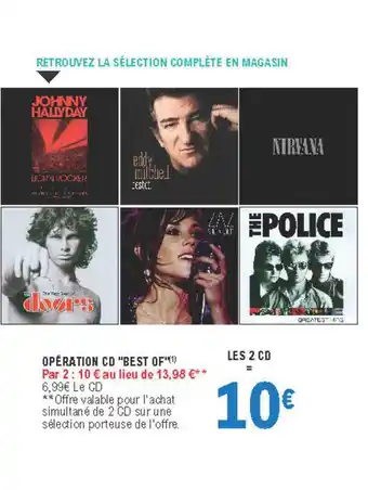 E.Leclerc Opération Cd offre