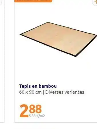 Action Tapis en bambou 60 x 90 cm | diverses variantes 288 35,33 €/m2 offre