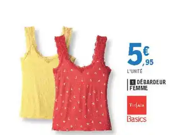 E.Leclerc Débardeur Femme Tissaia Basics offre