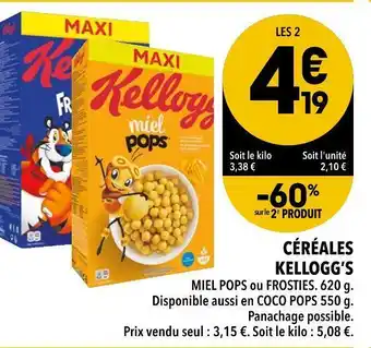 Supeco Kellogg’s céréales offre