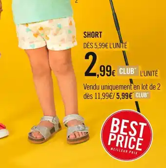 Orchestra Short offre
