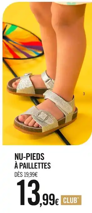 Nu-pieds à paillettes