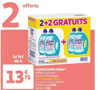 Auchan Super croix lessive offre