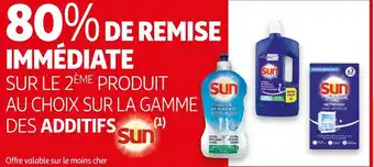 Auchan Sun bon plan sur la gamme des additifs sun offre