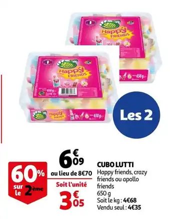 Auchan Lutti cubo offre
