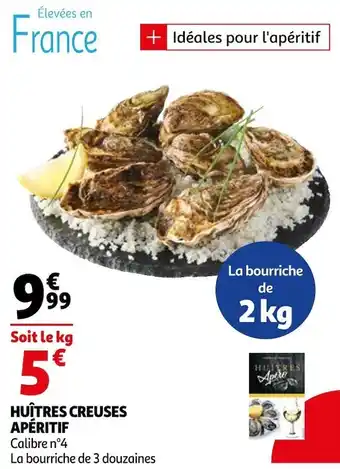 Auchan Huîtres creuses apéritif offre