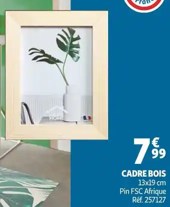 Auchan Cadre bois offre