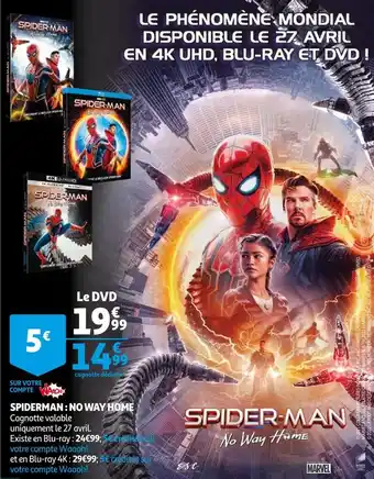 Auchan Spiderman : no way home offre