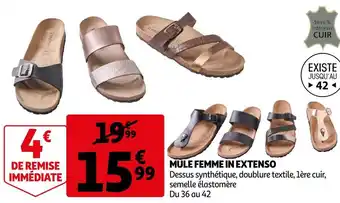Auchan In extenso mule femme offre