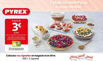 Auchan Pyrex plats en verre offre