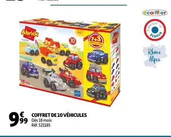 Auchan Abrick coffret de 10 véhicules offre