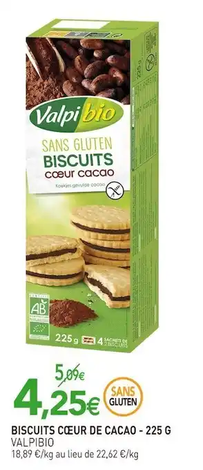 Valpibio biscuits cœur de cacao