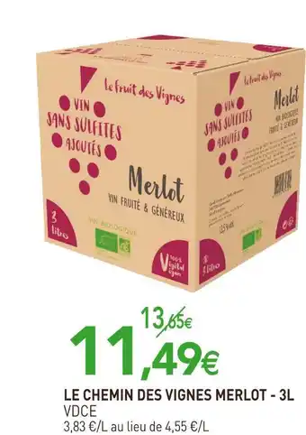 naturéO Vdce le chemin des vignes merlot offre