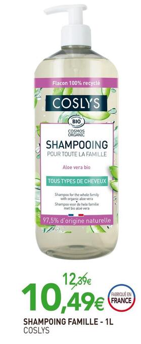 naturéO Coslys shampoing famille offre