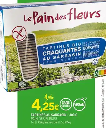 naturéO Le pain des fleurs tartines au sarrasin offre