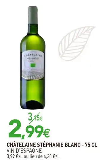 Vin d'espagne châtelaine stéphanie blanc