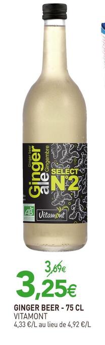 naturéO Vitamont ginger beer offre
