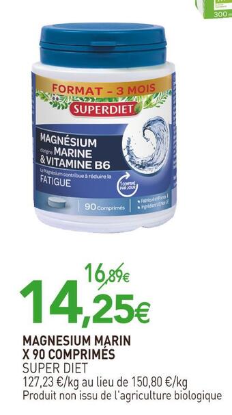 Super diet magnesium marin x 90 comprimés