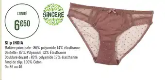 Sincère slip india
