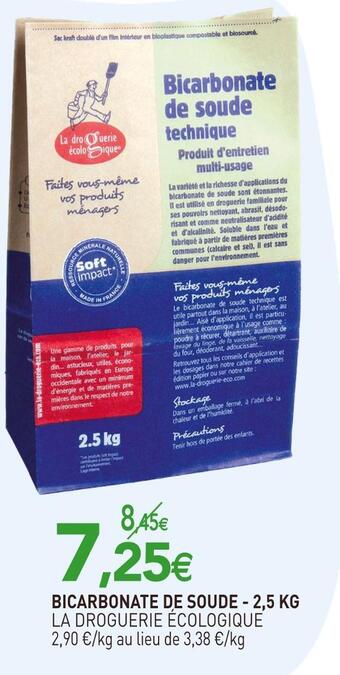 naturéO La droguerie écologique bicarbonate de soude offre