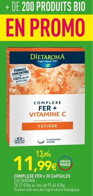 naturéO Dietaroma complexe fer x 30 capsules offre