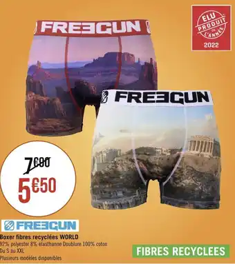 Freegun boxer fibres recyclées world
