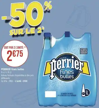 Géant Casino Perrier perrier fines bulles offre