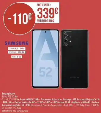 Géant Casino Samsung smartphone offre
