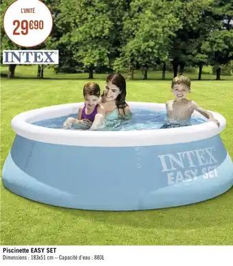 Géant Casino Intex piscinette easy set offre