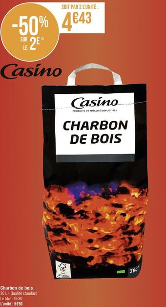 Géant Casino Casino charbon de bois offre