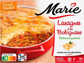 Match Marie lasagnes à la bolognaise offre