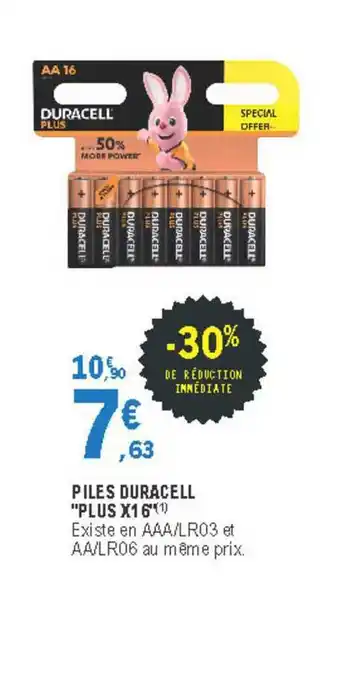 E.Leclerc Piles Durcell offre
