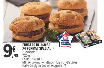 E.Leclerc Burgers Delicioso X4 Format Spécial offre