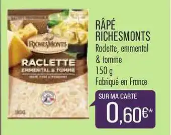 Match Râpé Richesmonts offre