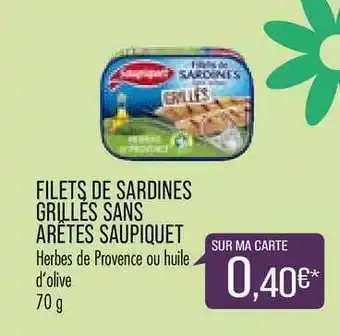 Match Filets De Sardines Grillés Sans Arêtes Saupiquet offre