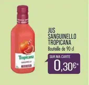 Match Jus Sanguinello Tropicana offre