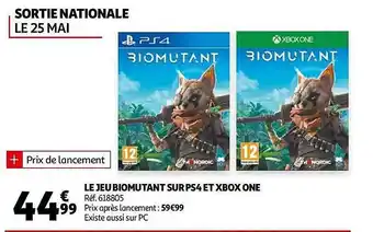 Auchan Le Jeu Biomutant Sur Ps4 Et Xbox One offre